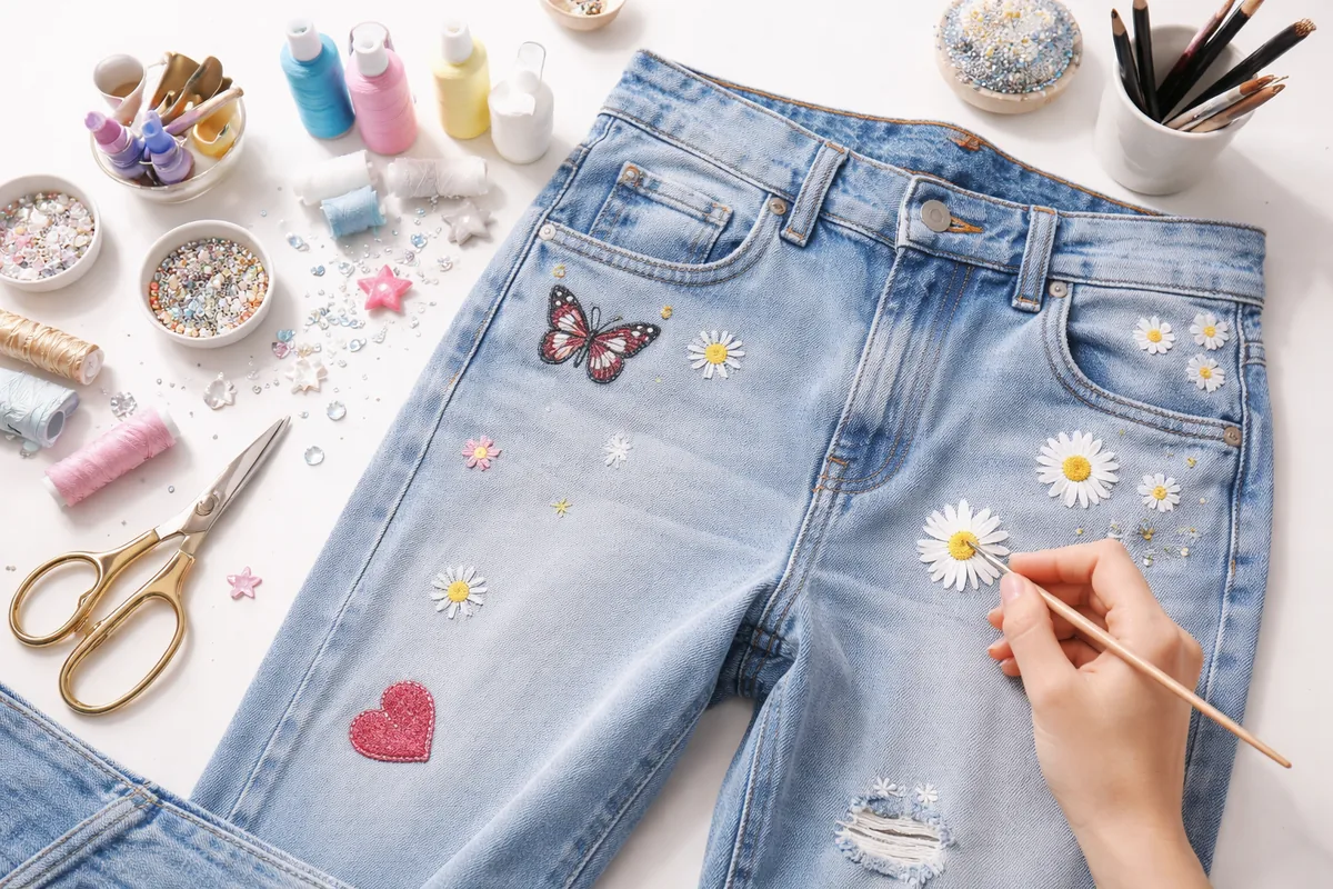 Combien de temps pour customiser un jean soi-même